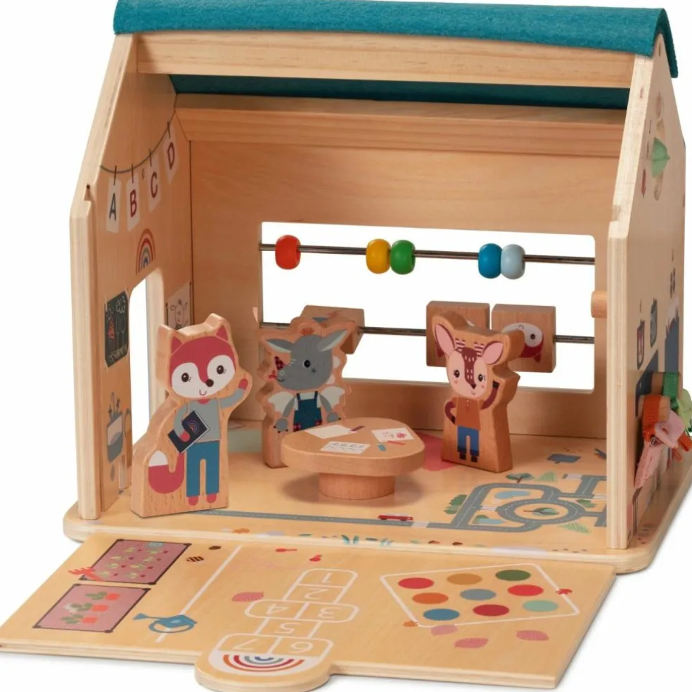 Jeu d'activités en bois Ma première école