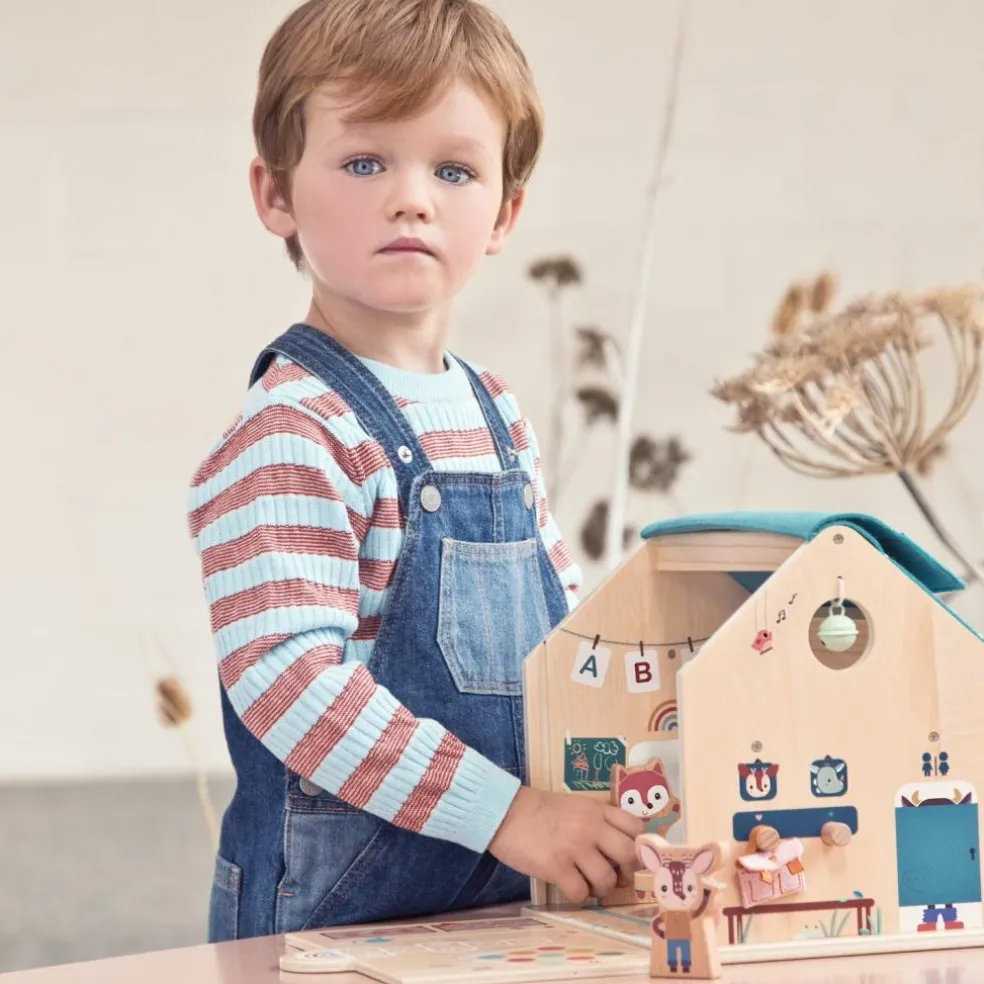 Jeu d'activités en bois Ma première école
