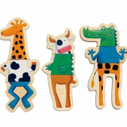 Jeu d'association Crazy animaux magnétiques (24 pièces)