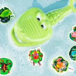 Jeu de bain Crocodile attrape-grenouille