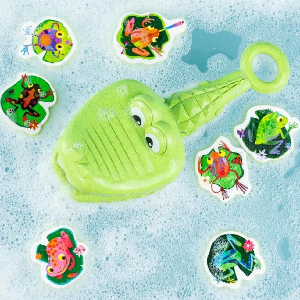 Jeu de bain Crocodile attrape-grenouille