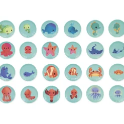 Jeu de bain Memo mes bébés animaux (24 pièces)