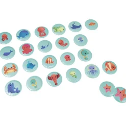 Jeu de bain Memo mes bébés animaux (24 pièces)