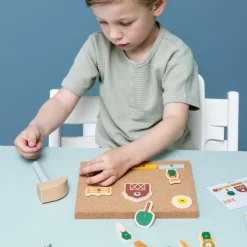 Jeu de clous en bois Ferme