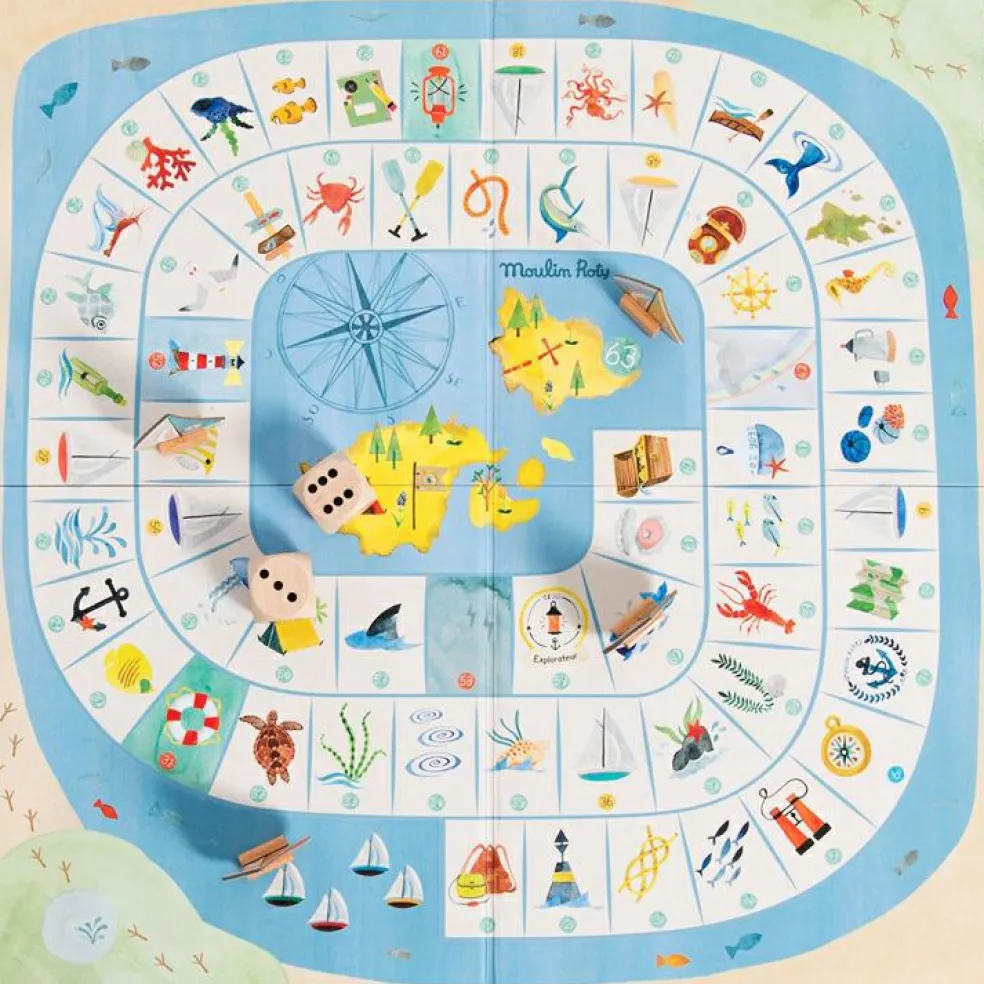 Jeu de l'oie de l'explorateur Le Jardin du Moulin