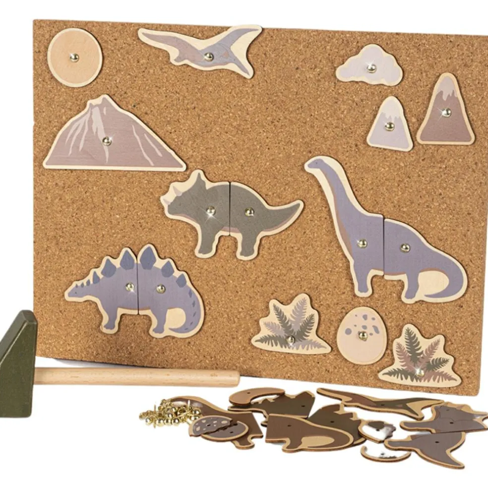 Jeu de marteau en liège Dino