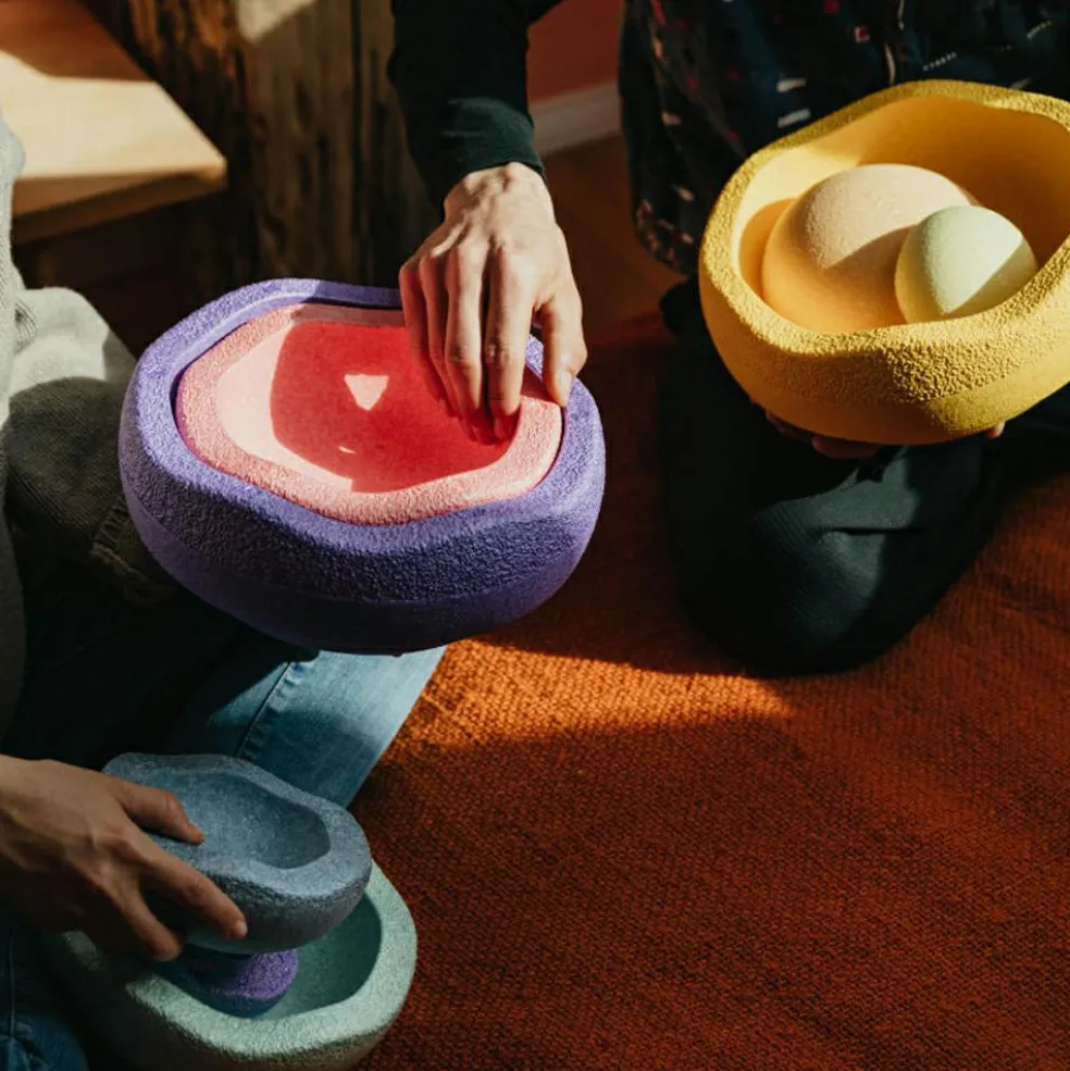 Jeu de motricité Inside rainbow pastel (6 blocs)