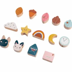 Jeu de perles en bois à enfiler Après la pluie