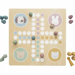 Jeu de petits chevaux en bois