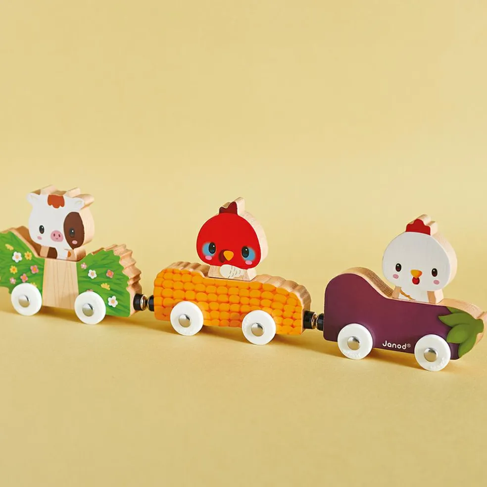 Jeu magnétique Les animaux de la ferme (3 pièces)