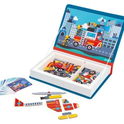 Jeu magnétique Magneti'book Pompiers