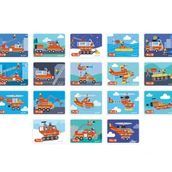 Jeu magnétique Magneti'book Pompiers