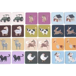 Jeu Memory Animaux de la ferme (24 pièces)