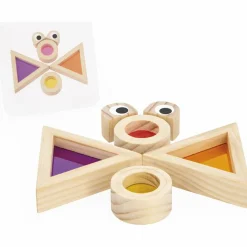 Jeu sensoriel Blocs translucides (18 pièces)