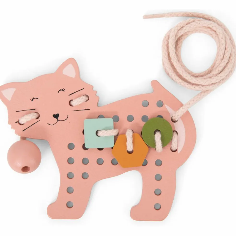 Jeux de laçage bois animaux