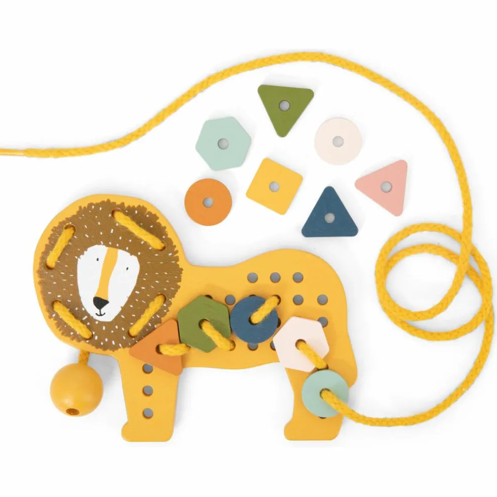 Jeux de laçage bois animaux