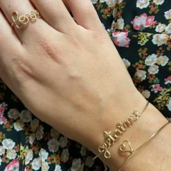 Jonc Je t'aime S (goldfilled jaune 14 carats)