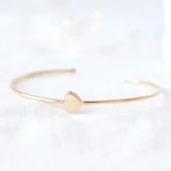 Jonc Joséphine en plaqué or jaune (personnalisable)