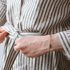 Jonc Mon Petit Poids personnalisable (plaqué or jaune)