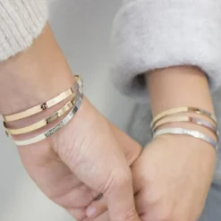 Jonc personnalisable (plaqué or jaune)