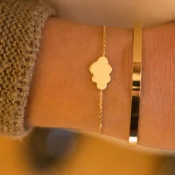 Jonc personnalisable (plaqué or jaune)