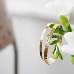 Jonc personnalisable (plaqué or jaune)