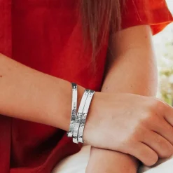 Jonc ruban martelé (argent 925)