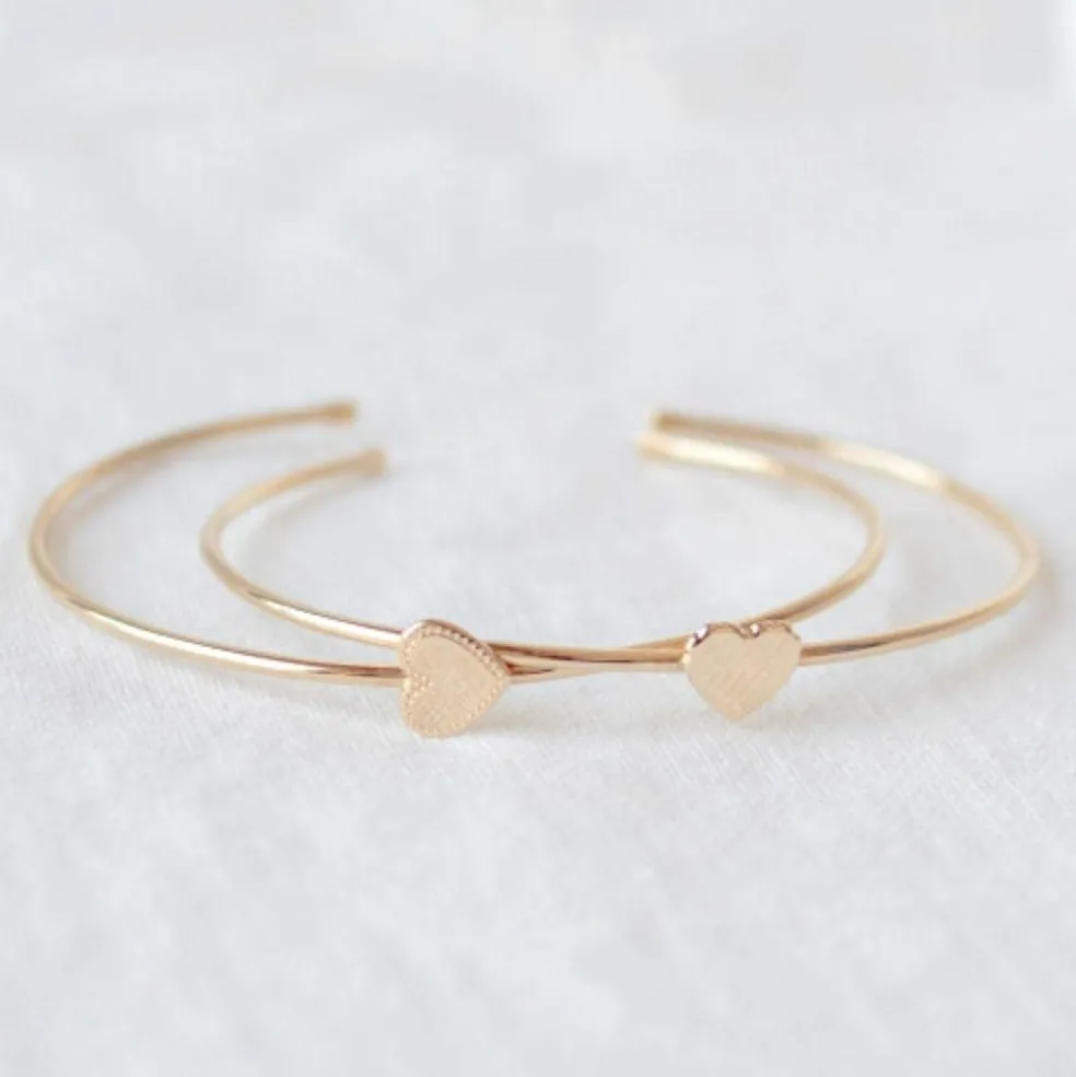 Jonc Simone en plaqué or jaune (personnalisable)