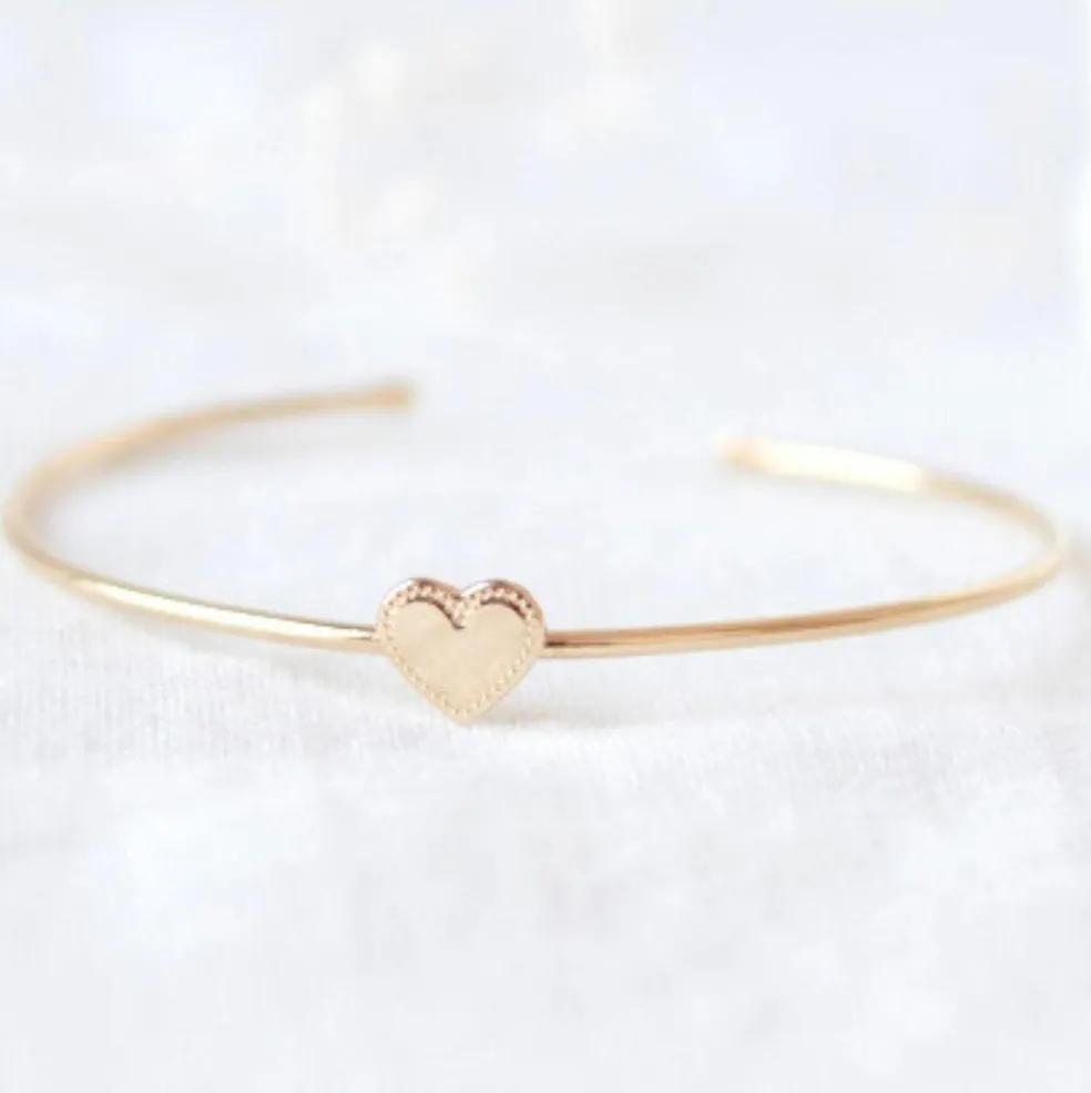 Jonc Simone en plaqué or jaune (personnalisable)