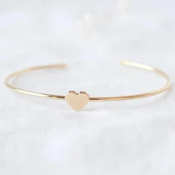 Jonc Simone en plaqué or jaune (personnalisable)