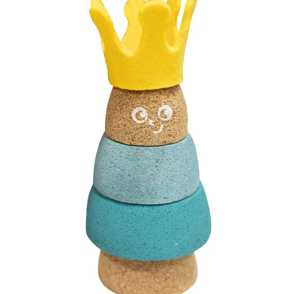 Jouet à empiler Roi en liège