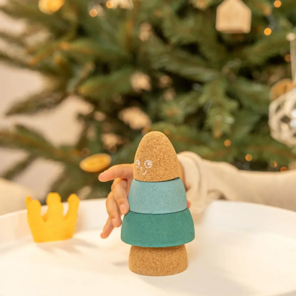 Jouet à empiler Roi en liège