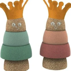 Jouet à empiler Roi en liège