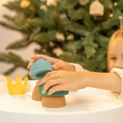 Jouet à empiler Roi en liège