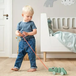 Jouet à tirer Croco Vert