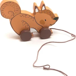 Jouet à tirer écureuil