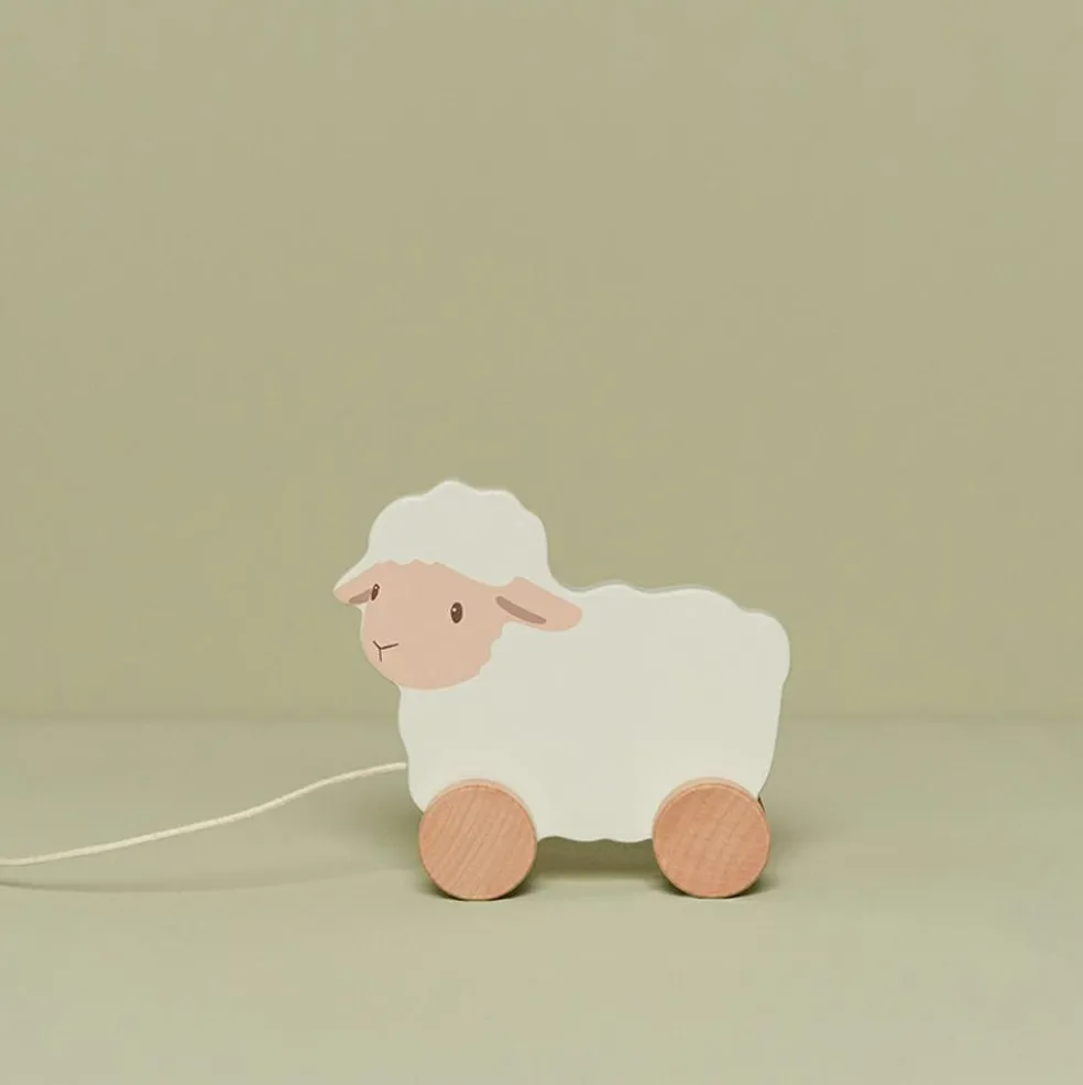 Jouet à tirer Mouton en bois Little Farm