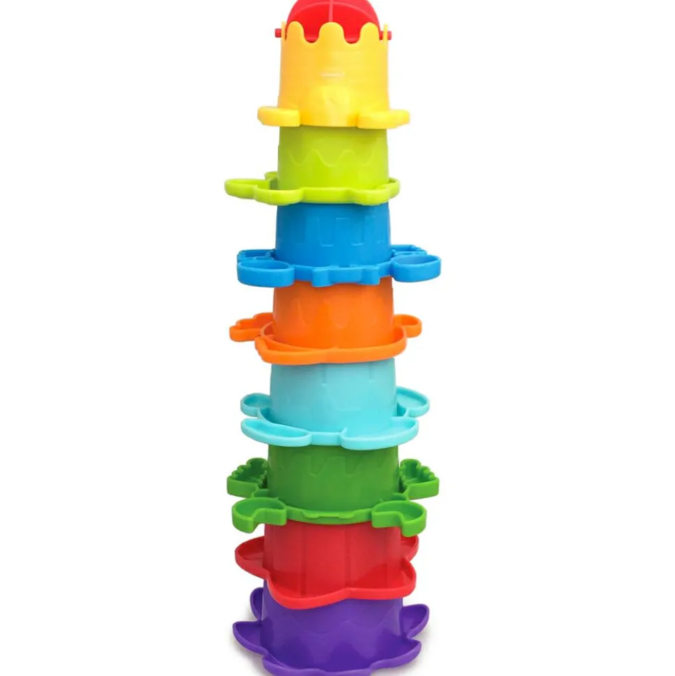 Jouet de bain gobelets gigogne (8 pièces)