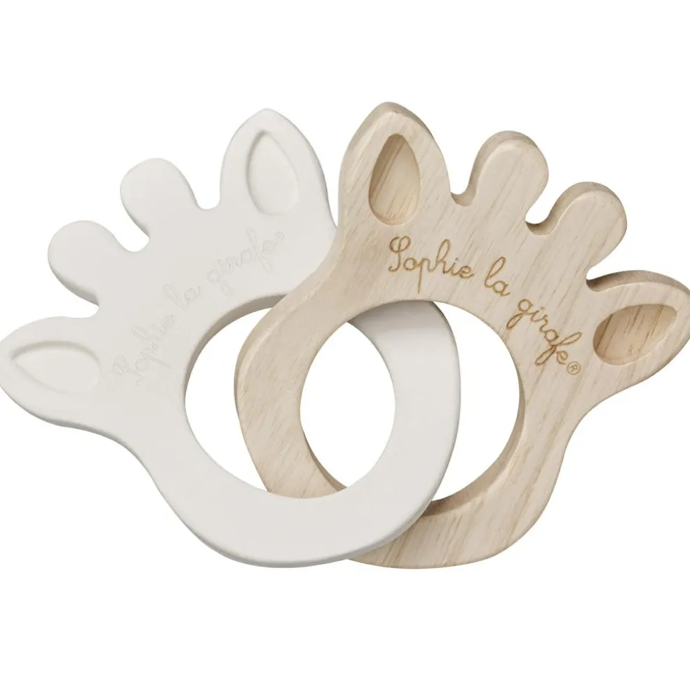 Jouet de dentition anneaux silhouette Rubber & Wood