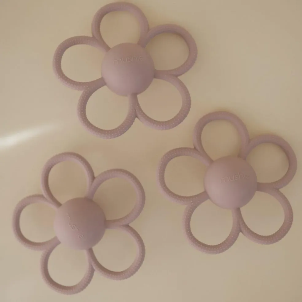 Jouet de dentition en silicone Daisy Lilac