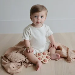 Jouet en silicone Fleur Rose-Blush-Shifting sand