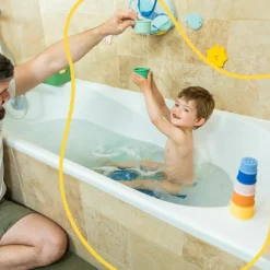 Jouets de bain empilables en silicone