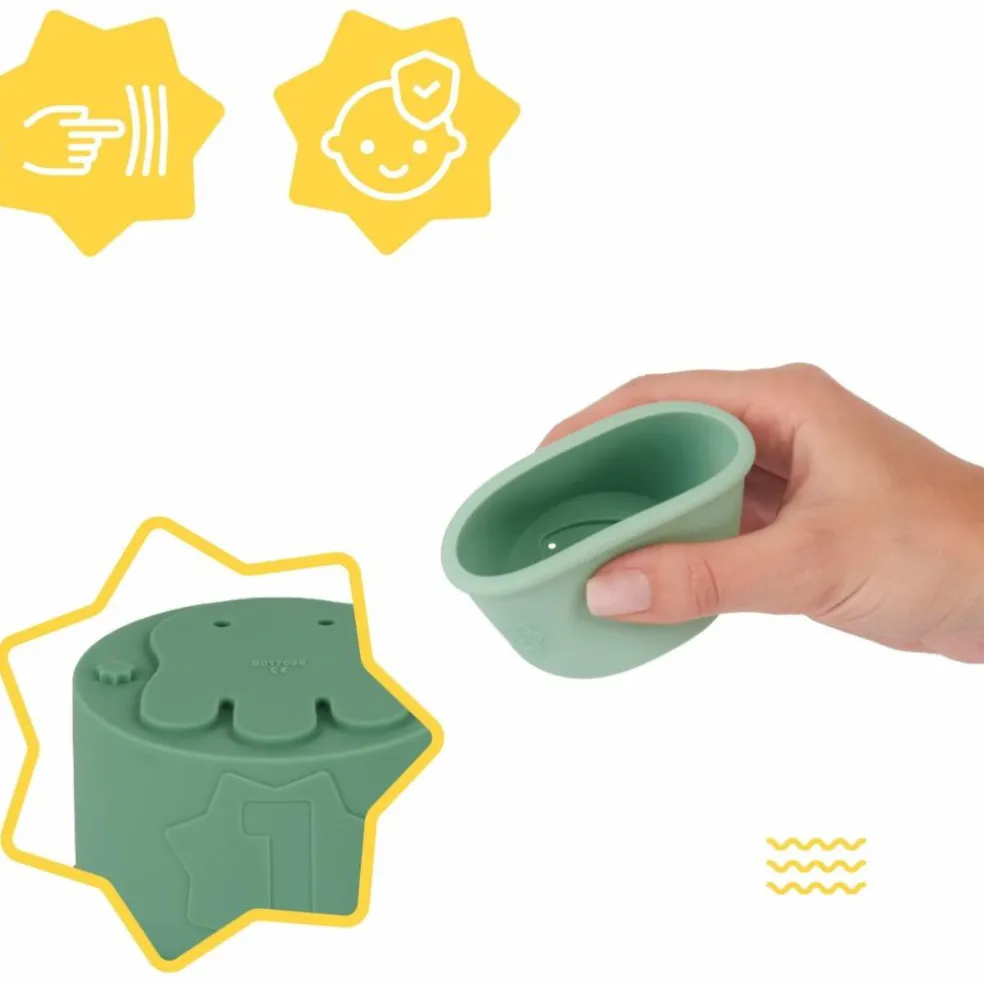 Jouets de bain empilables en silicone