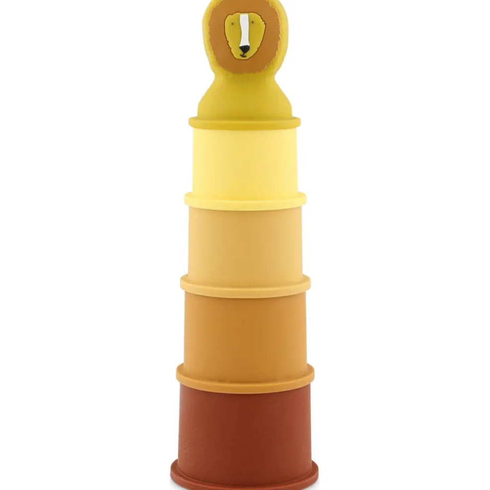 Jouets de bain gobelets empilables Mrs. Lion (5 pièces)