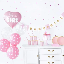 Kit décoration Baby Shower ''It's a girl'' (49 pièces)