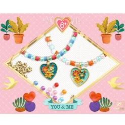 Kit de création de bracelets Enfilage coeur