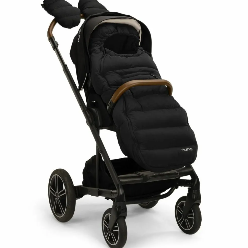 Kit d'hiver chancelière et moufles pour poussette Caviar