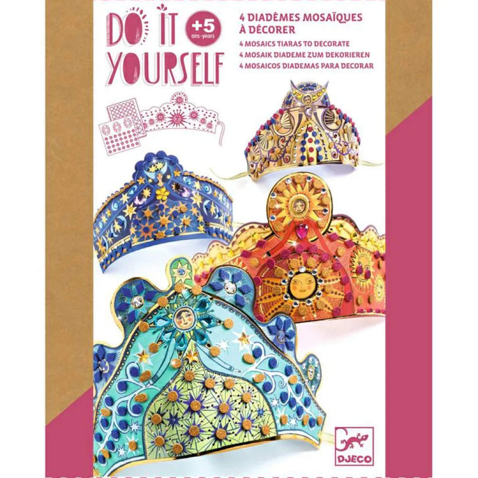 Kit DIY 4 diadèmes mosaïques à décorer Enchanteresses