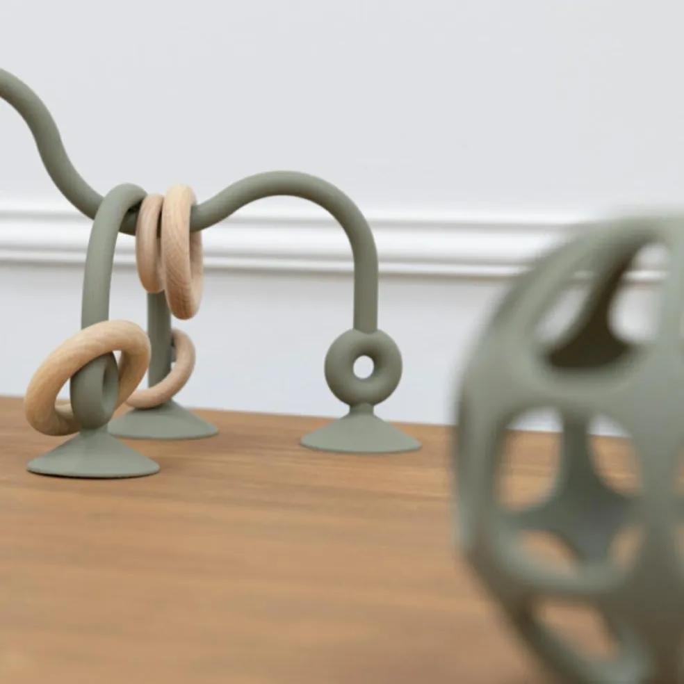 Labyrinthe à perles en silicone Urban green