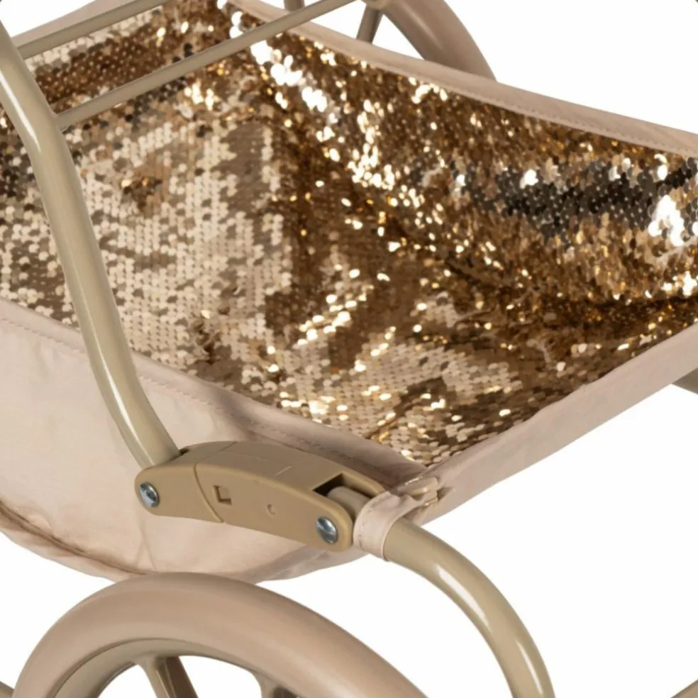 Landau pour poupée doré Cherry